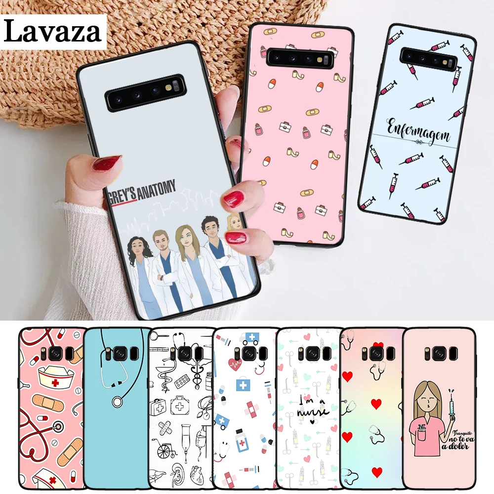 

Lavaza Nurse Medical Medicine Silicone Case for Samsung S6 Edge S7 S8 Plus S9 S10 S10e Note 8 9 M10 M20 M30