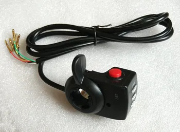 

48V DC motor speed controller,Electric Bicycle thumb throttle, finger throttle with battery indicator and light switch.