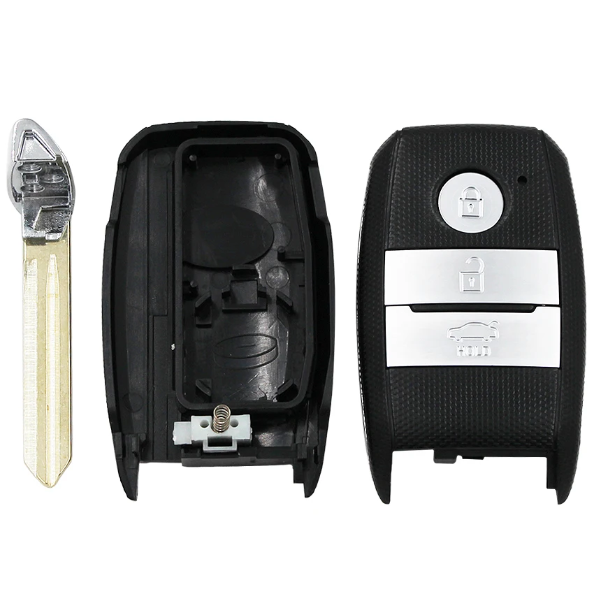 Умный корпус автомобильного ключа дистанционного управления Корпус чехол fob 3 кнопки Fob для Kia K3 Carens Sorento Picanto со вставным ключом