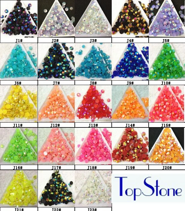TopStone JELLY AB цвета смолы эпоксидные плоские каменные бусины 14 граней машина для