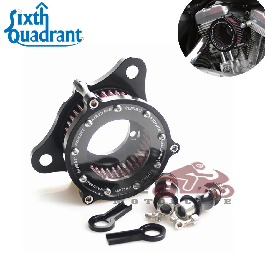 

Rough Crafts Clear Lens Air Cleaner Intake Filter System For Harley Davidson Sportster XL883 1200 2004-2015 04-15