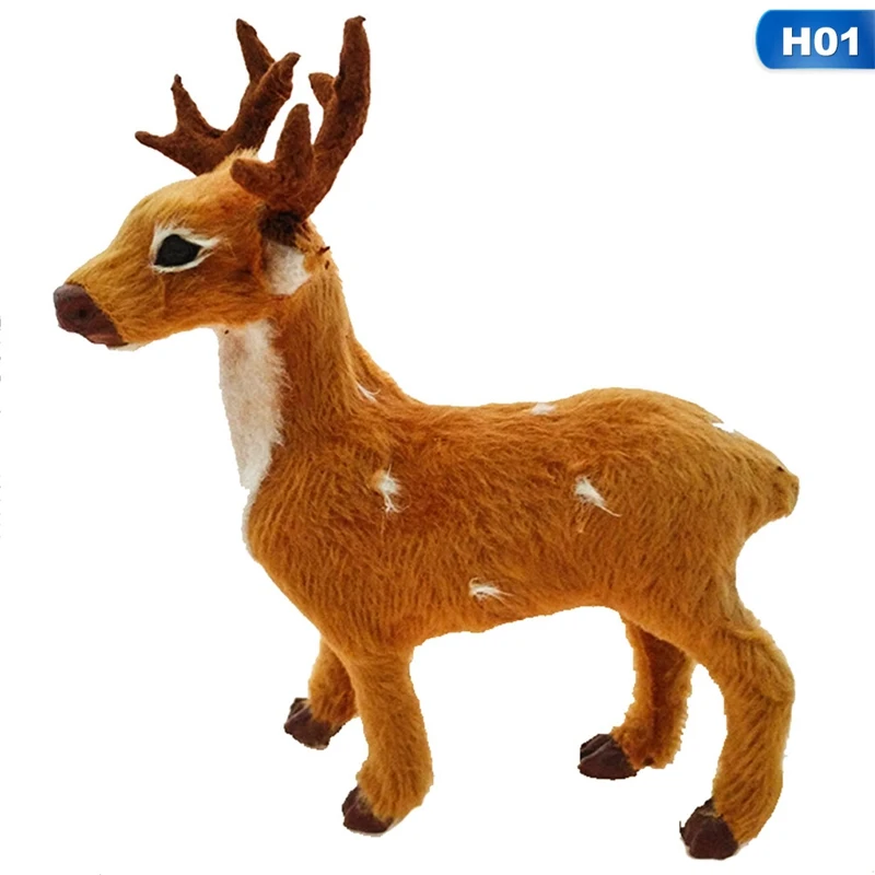 New HOT 1pcs Xmas Elk Plush Simulation New Year Christmas Decorations