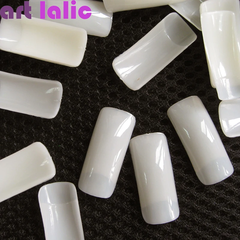 Artlalic абсолютно новые 500 шт художественные квадратные натуральные накладные ногти 10 размеров горячая распродажа