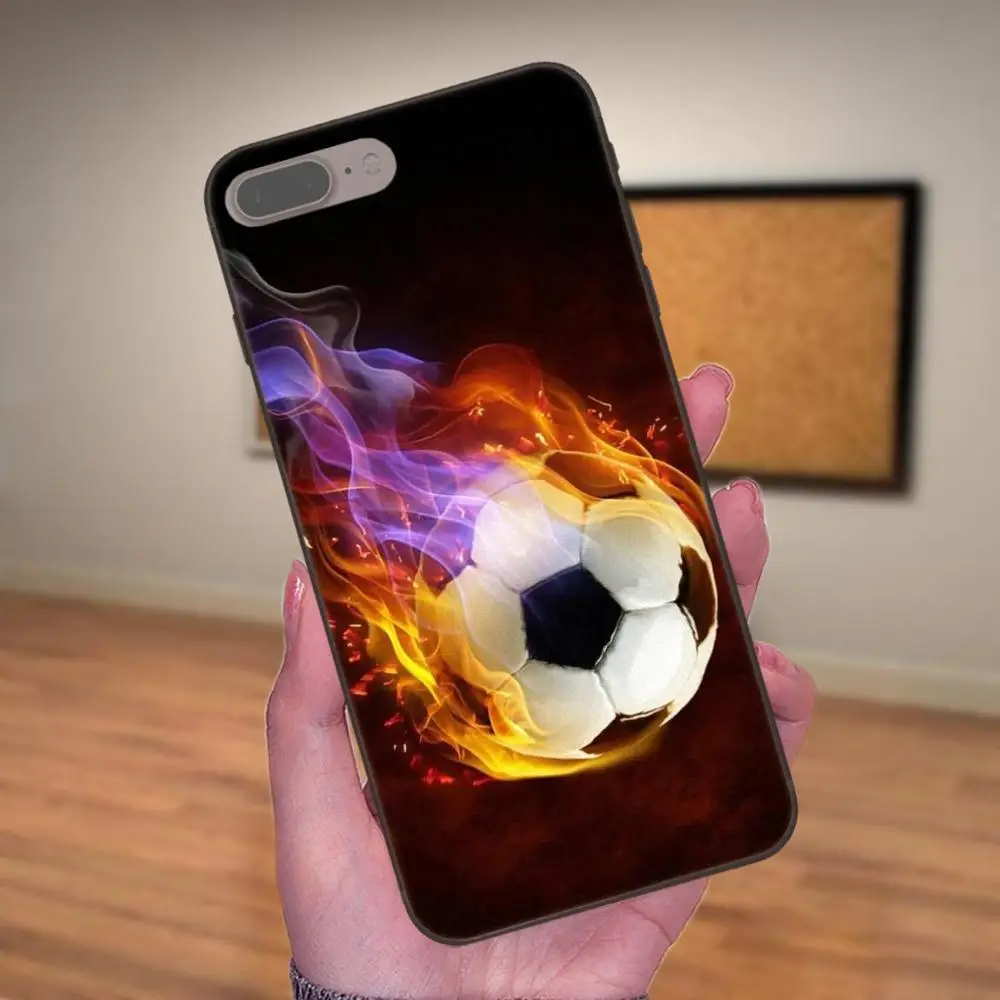 Soccer Football R Мягкий чехол для телефона Apple iPhone X XS Max XR 4 4S 5 5S SE 6 6S 7 8 Plus|Чехлы-накладки| |
