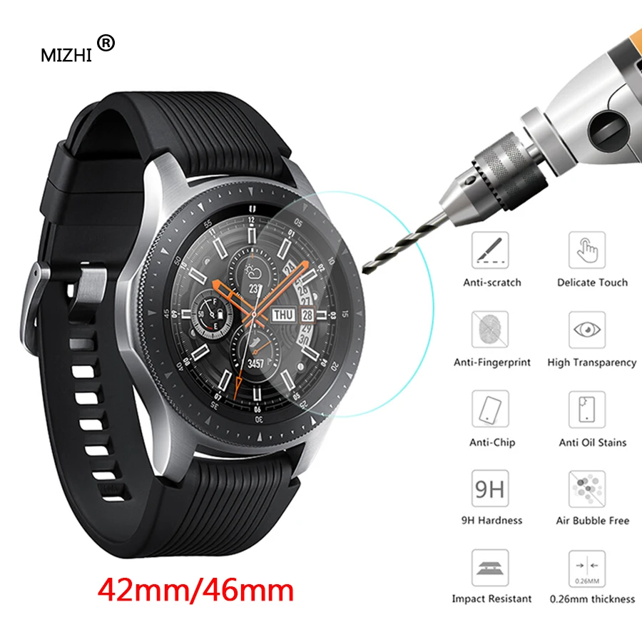 Для Samsung Galaxy Watch 42 мм 46 закаленное стекло для защиты экрана Противоударная