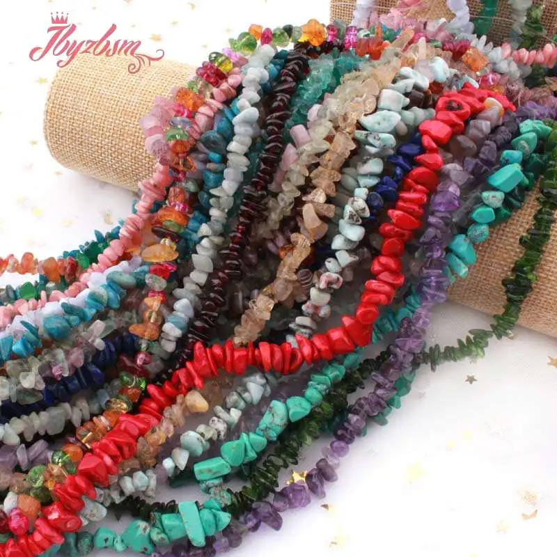 4-7mm Natural Lapis Kyanite Opal Quartz Freeform Chip Stone Beads For Christmas Gift DIY Necklace Bracelet Jewelry Making 16″