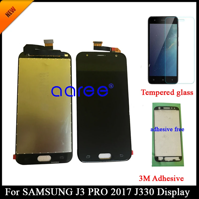 100% протестированный ЖК-дисплей для SAMSUNG J3 2017 J330 Samsung Pro ЖК-экран с сенсорным