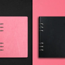 Офисный бизнес блокнот А5 из искусственной кожи/блокнот в твердом переплете бордовый черный розовый, бизнес-блокнот