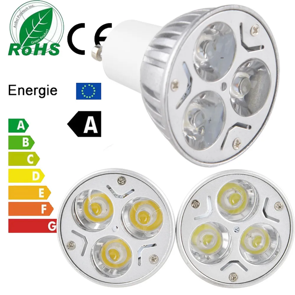 Большая Акция GU10 3 светодио дный энергосбережения прожектор вниз домой лампа 85-265 В белый/теплый белый/красный/желтый/синий/зеленый