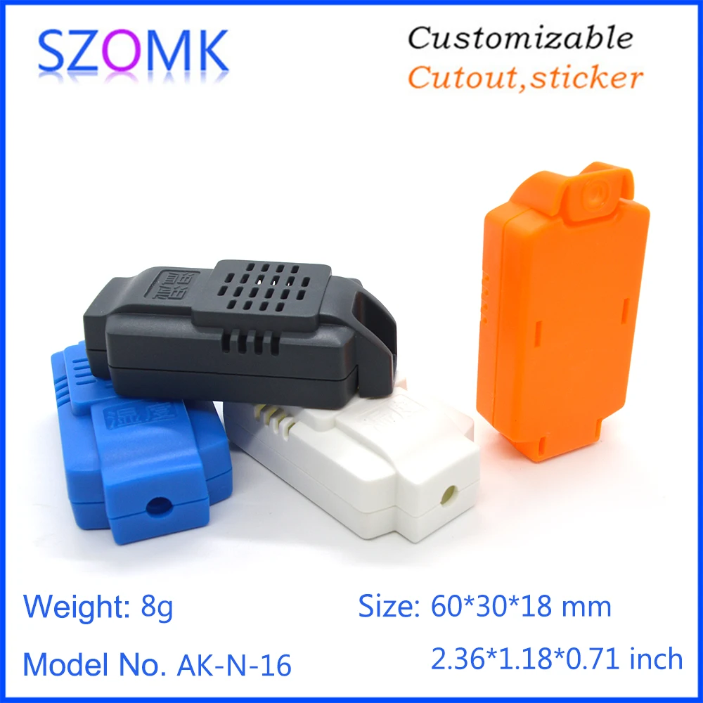 szomk plastic electronics control box pcb enclosure junction housing abs electrical project box humidity sensor enclosure (11)