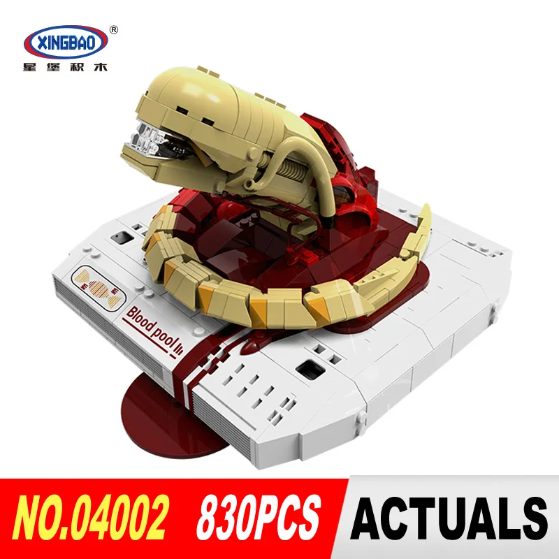 

Xingbao 04002 830Pcs Genuine Creative Movie MOC Series The New Alien Set Children Educational Building Blocks Bricks Toys Model