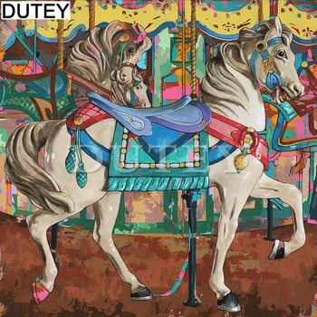 

Full Square/Round Drill 5D DIY Diamond Painting"Carousel."Mosaic Stitch Diamond Embroidery Home Decor Gift HYY