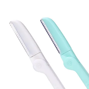 

KESMALL 2019 New Safe Eyebrow Trimmer Shaving Brand Design Eyebrows Razors Knife Lady Make Up Travel Suit Tools Maquiagem XN24M