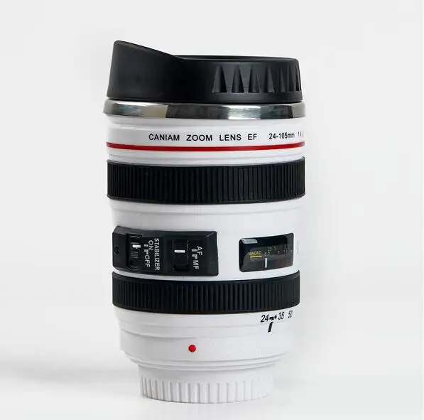 Quevinal 10 шт. 5 поколения Камера Объектив Кружка 400 мл Творческий Canon Портативный StainlessTumbler путешествия термос молоко Кофе кружка