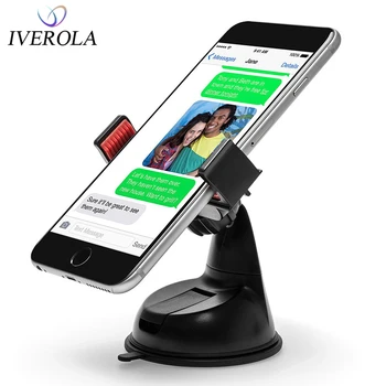 

Univerola Car Mount Holder Windshield Mobile Phone Holder 360 Degree Clip Stand Adsorption Base Holder For iPhone X Xiaomi GPS