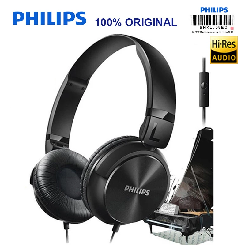 Наушники Philips SHL3065 с шумоподавлением микрофоном и повязкой на голову дизайн для