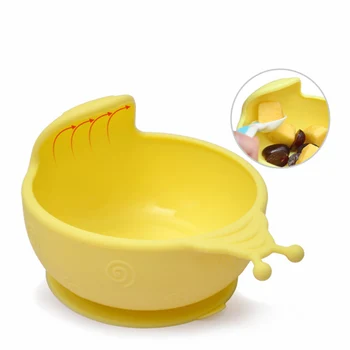 

Silicone Baby Dishes Fashion Baby Safe Bowl With Cup Suction Feeding Food Dishes Tray 15*12*8.6cm