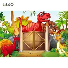 Laeacco Виниловый фон для фотографии "Мир Юрского периода" Мир динозавров вечерние детский фон для фотосъемки на день рождения фотосессия Фотостудия