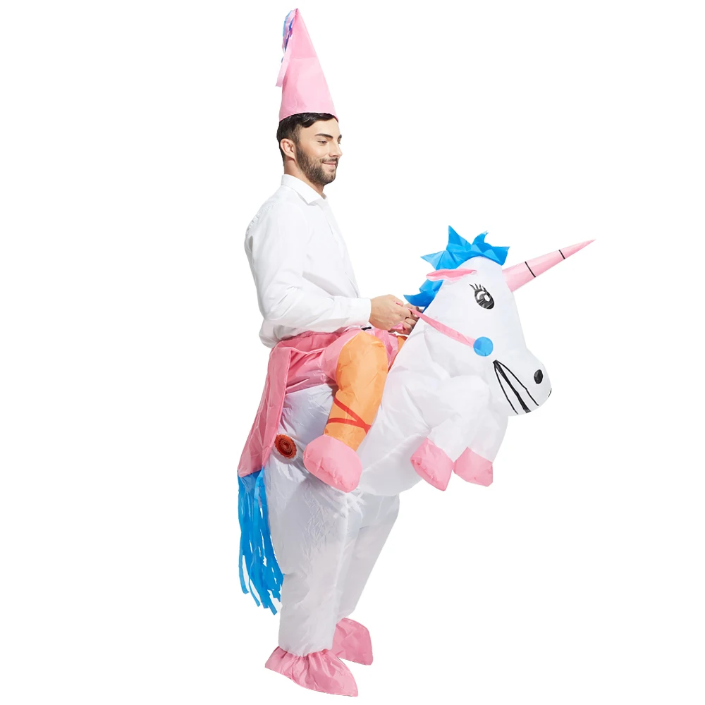 Adult Halloween Purim Costumes Inflatable Costumes Ride on Sky Horse