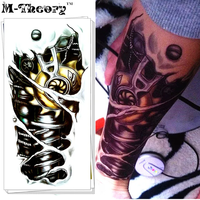 M-Theory 3D Robot Arm Makeup Temporary Tattoos Body Arts Flash Tatoos Stickers Henna Tatuagem Tatto Swimsuit Dress Makeup Tools M-Theory 3D Robot Arm Makeup Temporary Tattoos Body Arts Flash Tatoos Stickers Henna Tatuagem Tatto Swimsuit Dress Makeup Tools