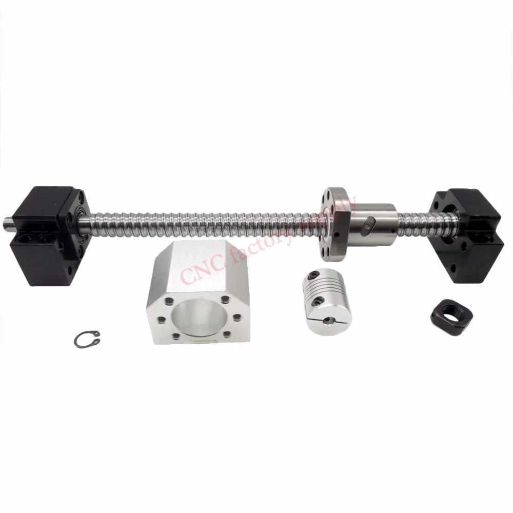 

SFU1605 set:SFU1605 rolled ball screw C7 with end machined + 1605 ball nut + nut housing+BK/BF12 end support + coupler RM1605