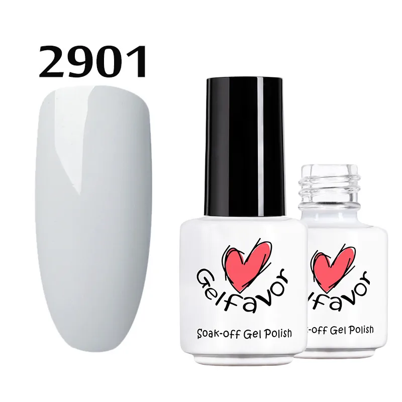 Гель чистый лак для ногтей УФ полуперманентный наращивание ногтей база верхнее покрытие Впитывающее покрытие праймер белые ногти дизайн маникюра - Цвет: 2901