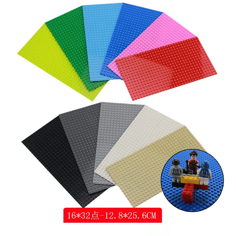 

4pcs/lot 32*16 Dots Base Plates Small Bricks Building Blocks compatible legoings 10''*5'' Small Particles Floor Educational Toys