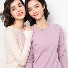 2019 Women Sweaters Heart Pattern Printed Long Sleeve Tops Spring/Autumn O-Neck Lovely Pullovers Knitted  Female
