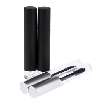 

Refillable 2pcs Empty Lip Gloss Tubes and 2pcs Eyelash Mascara Bottle with 4 funnels