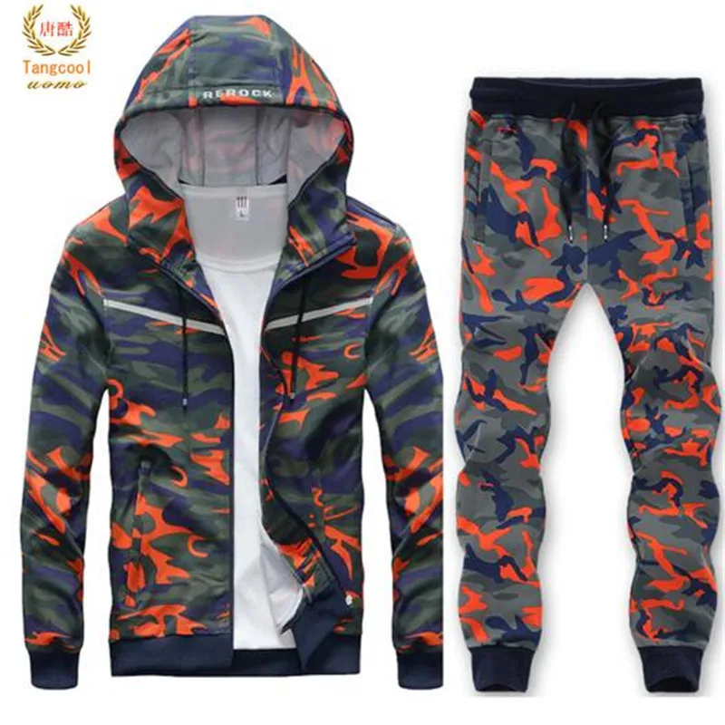 2019 Mens Big Size L 8XL sweat Suit Cool Style Hip Hop Camouflage Loose ...