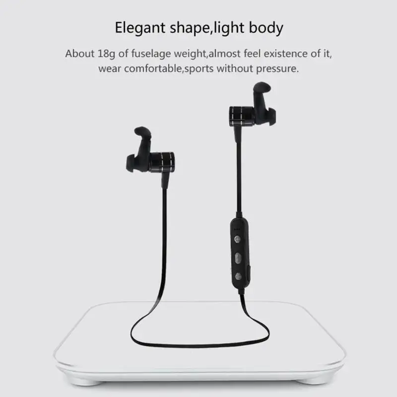 Беспроводные магнитные Bluetooth 4 2 наушники с шейным ремешком Спортивная HiFi