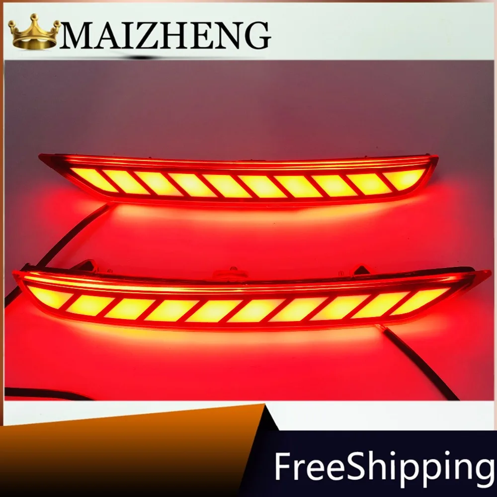 

2PCS For Subaru Forester 2008-2019 LED Rear Bumper Reflector Light with siganls Car Driving Brake Fog Trim Molding Tail Lamp