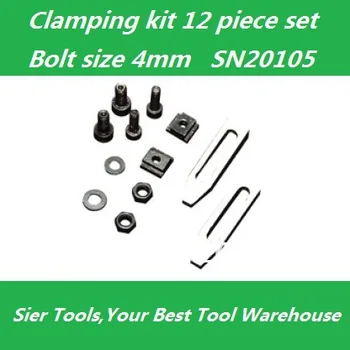 

Free Shipping!/S/N:20105 12 pcs Clamping Kit/Bolt Size 4mm/Sieg N1 Clamping kit