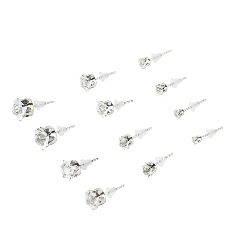 Earrings for women Trendy Women 6 Pair new Fashion Women Stud Earrings Jewelry for gift Boucles d'oreilles Brincos J04#N (3)