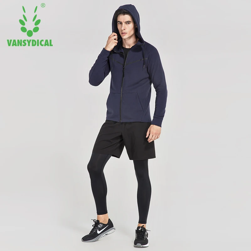 Мужские спортивные костюмы VANSYDICAL для спортзала зимние бега 4 шт. мужские