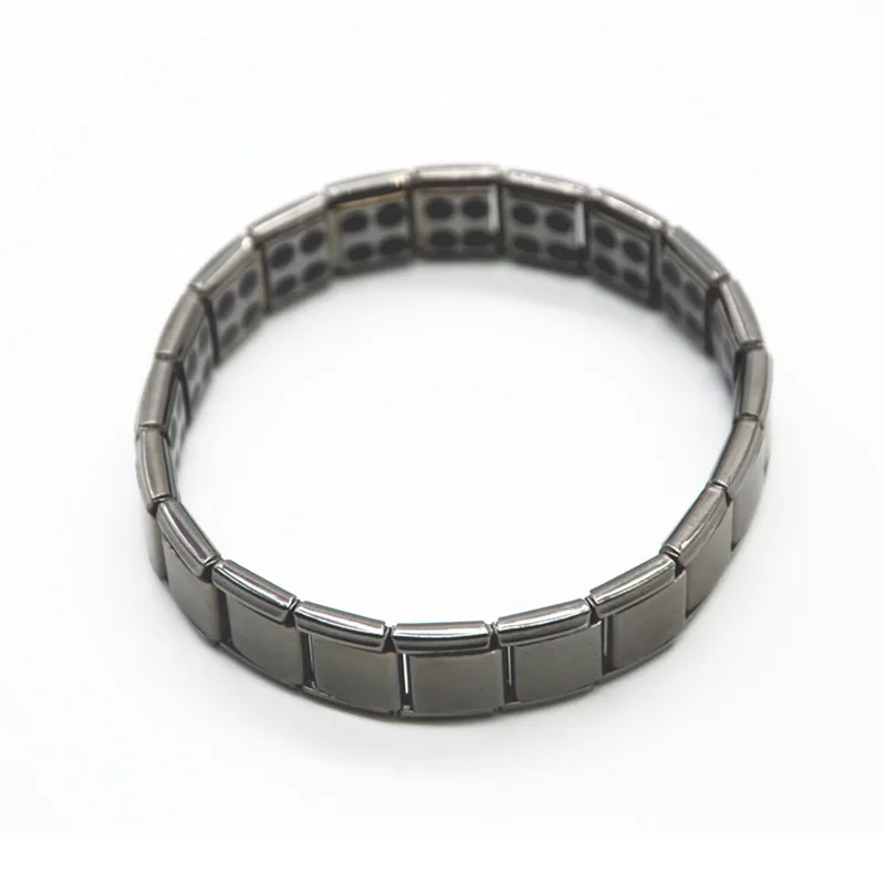 50pcs Men Sports Bracelets With Health Energy Germanium Stones Gun