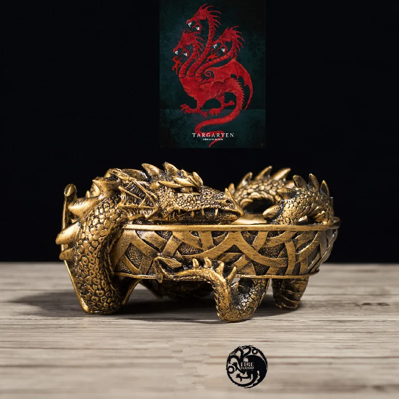 Новая Игра Престолов Дейенерис Таргариен Дракон королева Viserion Rhaegal Косплей Дракон смолы пепельница реквизит для хранения игрушки украшения