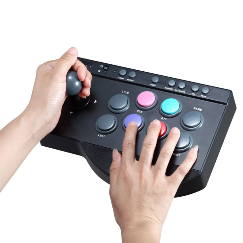 

Joystick Durable Practical ABS For Arcade Fighting Stick Game Controller Multifunction Button USB Wired For PS3/4 For XBOX ONE
