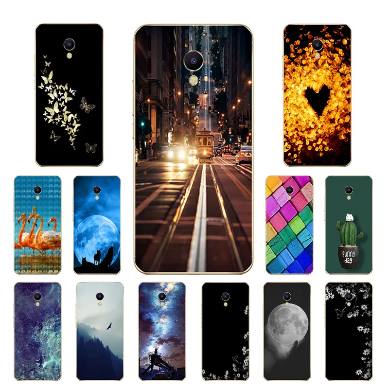 2018 Модный чехол для Meizu M5S Mini силиконовый Meilan m5s 5 2 &quotроскошный черный матовый M5s M 5S