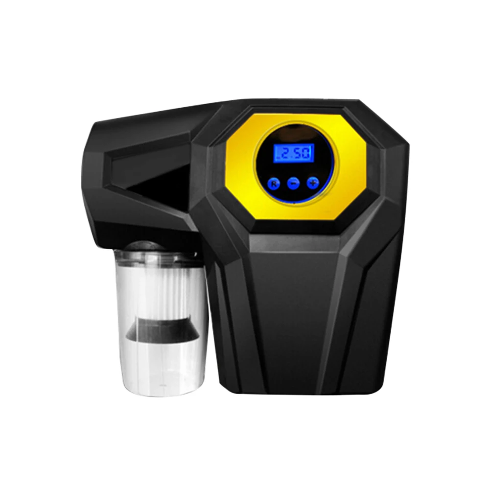 

4-In-1 Car LCE Digital Display Inflator Pump Compressor Wet Dry Car Vacuum Cleaner With Light Inflation Measuring Tire Pressure