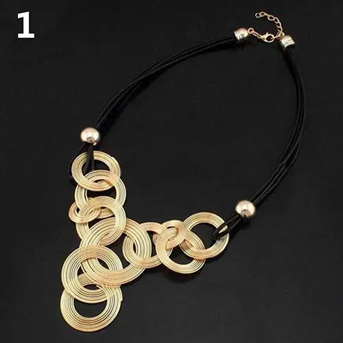

vintage fashion Women Circle Bead Choker Statement Necklace Jewelry Fashion Gifts