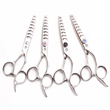

6inch 17cm Purple Dragon Stainless 10 Teeth Hairdresser's Scissors Thinning Shears Fish Bone Teeth Professional Hair Scissor