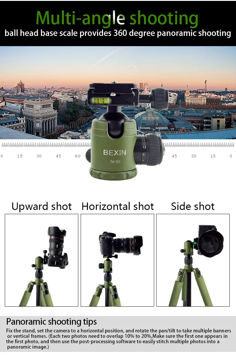 BEXIN 4 секции карбоновая камера штатив шаровая Головка наборы камера монопод головка для Canon Nikon sony цифровая камера