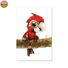 DIY домашний Декор Картина попугай мультфильм красная ветка орнамент детское украшение детская живопись