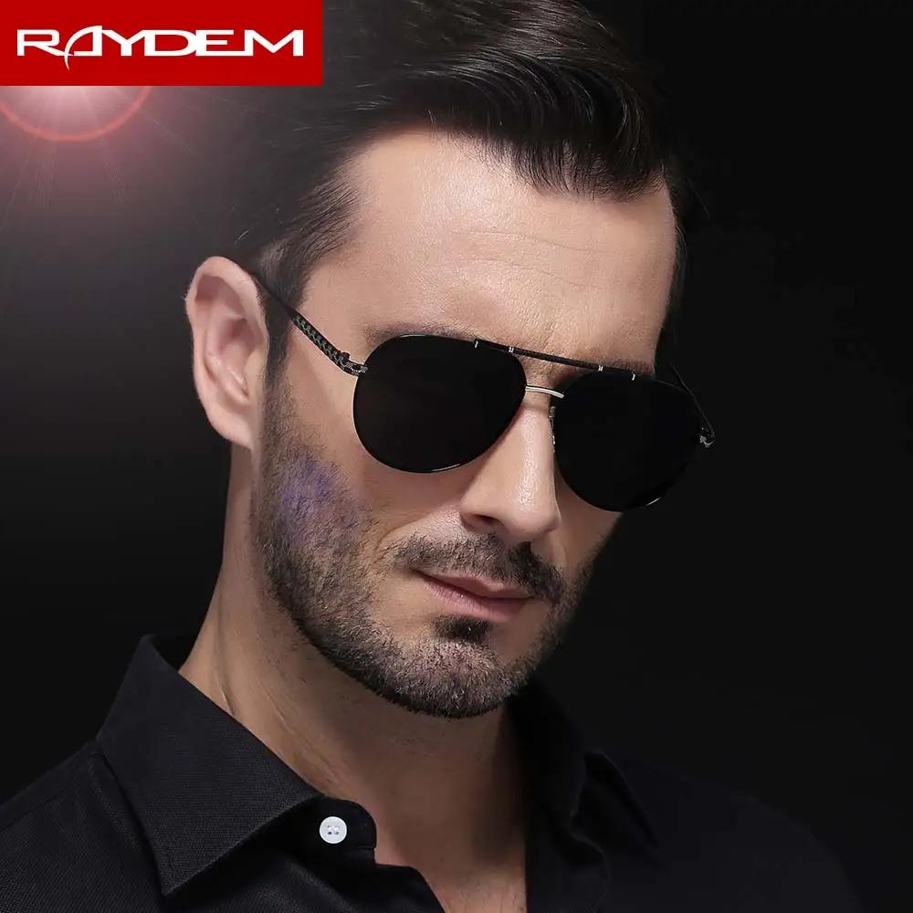 

Raydem New Retro Unisex Aluminum Magnesium Mens Sunglasses Polarized Vintage Eyewear Accessories Sun Glasses For Men