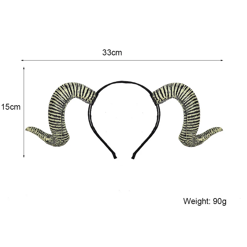 Хэллоуин Burning Man Festival овечьи рога лентой карнавал вечерние костюм дьявола Bull ОЗУ козий Рог оголовье косплей Vocaloid