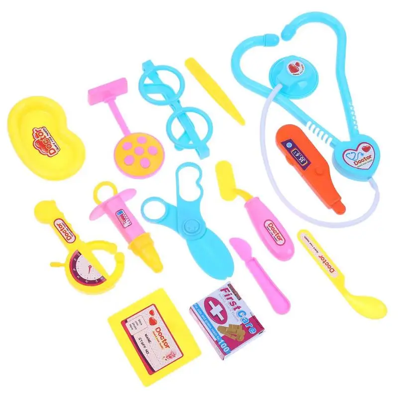 15pcs Pretend Doctor Toys Educational Doctor Nurse Role Children Pretend Play Toys Doctor Play Set Medical Kit Roleplay Toy Set