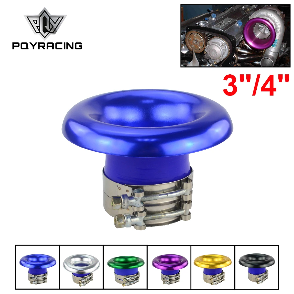 

PQY - 3" or 4" Short RAM / Cold Air Compressor / Intake Inlet Velocity Stack / Turbo Horn Kit with silicone hose and SS304 clamp