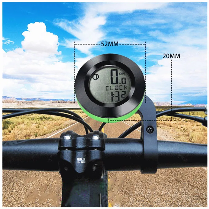 

Cycling Luminous English Computer Odometer Bike Wireless Bicycle Computer Speedometer Waterproof Auto Sleep and Star