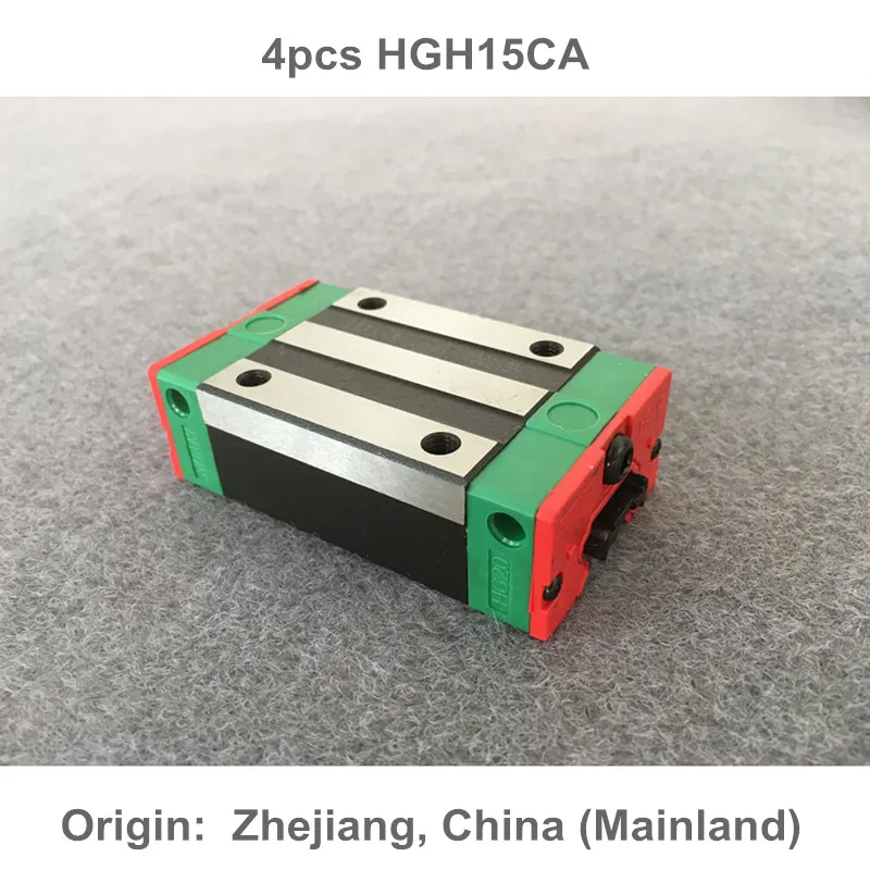 

4pcs HGH15CA sliding block match use HGR15 linear guide width 15mm guide for CNC router